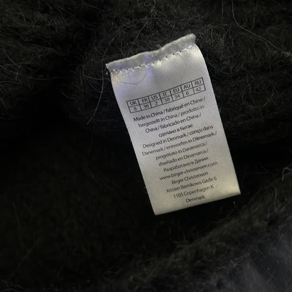 ✨ ROTATE Birgerchristensen Black Sweater Pullover Top - Picture 9 of 10
